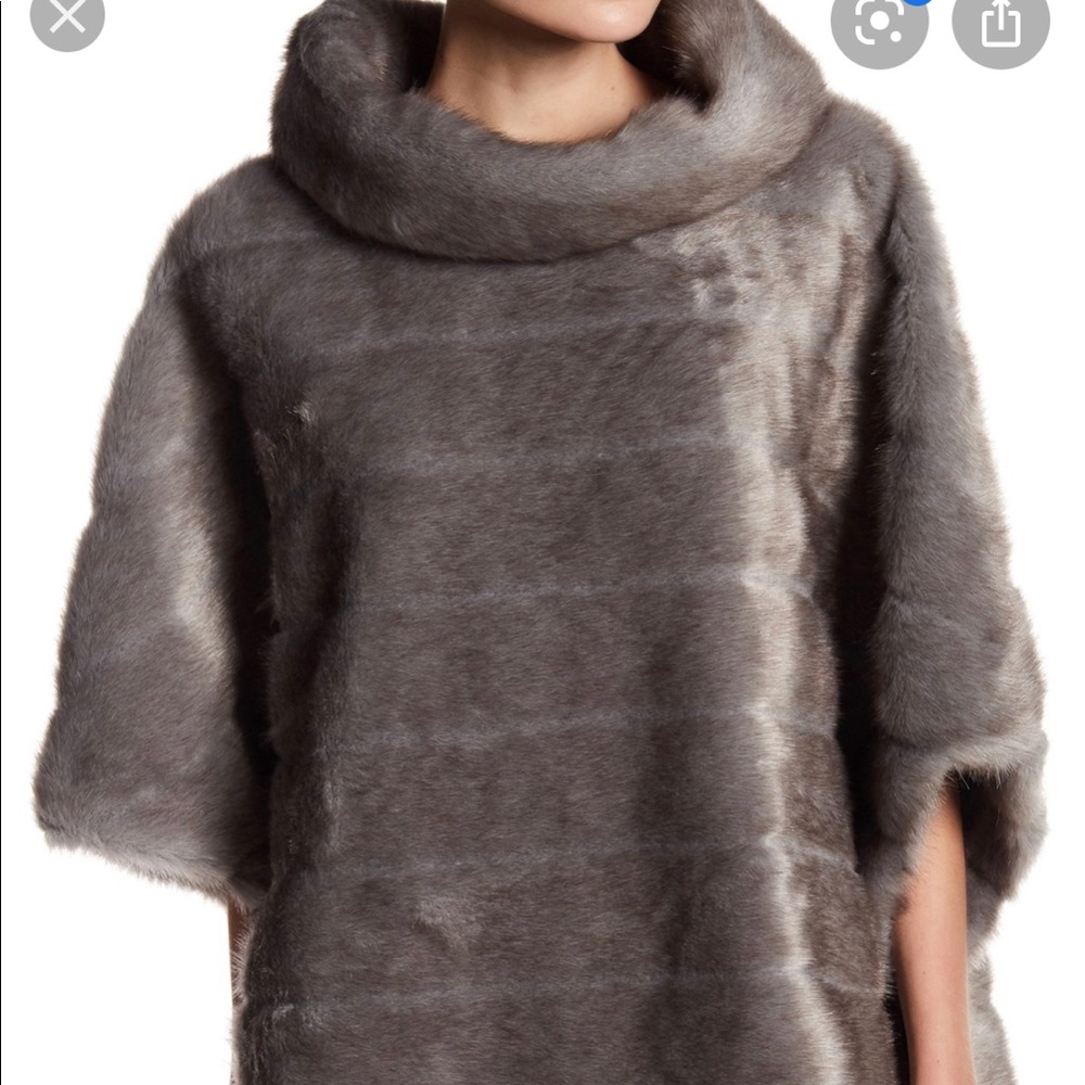 Kate Spade Faux Fur Cape